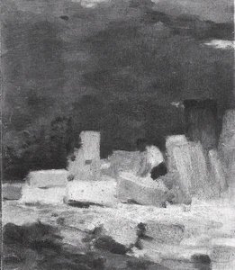 Personnage Dans Une Carrière — Jean Charles Cazin