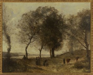 Il Lago (noto Anche Come Il Sentiero Delle Vacche) — Jean-baptiste-camille Corot
