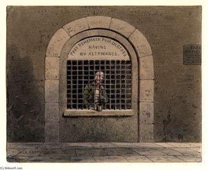A Debtor In Fleet Street Prison Ths — Thomas Hosmer Shepherd