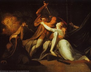 Percival Delivering Belisane From The Enchantments Of Urma — Johann Heinrich Füssli