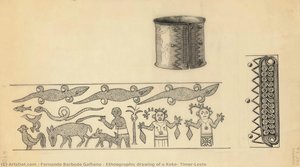 Ethnographic Drawing Of A Keke, Timor-leste — Fernando Barbedo Galhano