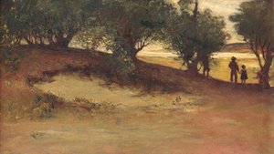 Sand Bank With Willows — William Morris Hunt