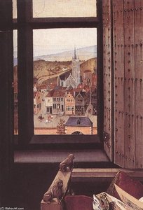 The Virgin And Child Before A Firescreen (detail) — Robert Campin (mojster Iz Flémalle)