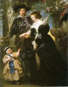 Rubens Con La Sua Famiglia Nel Giardino — Peter Paul Rubens