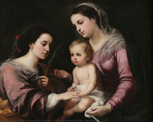 The Mystic Marriage Of St. Catherine — Bartolomé Esteban Murillo