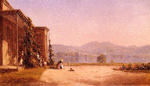 Veranda With Figures — Sanford Robinson Gifford