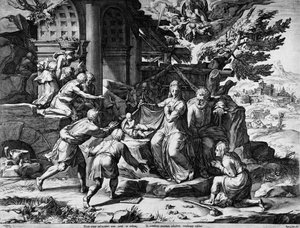 The Adoration Of The Shepherds — Cornelis Cort
