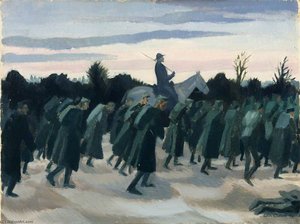 Austrian Prisoners Driven In From The Austrian Lines — Sydney William Carline