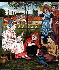 'mrs Margery Teaches The Children To Read' — Walter Crane