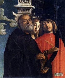 Sts Benedict, Thecla, And Damian — Giovanni Buonconsiglio