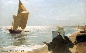 Pintores En La Playa — Peder Severin Kroyer
