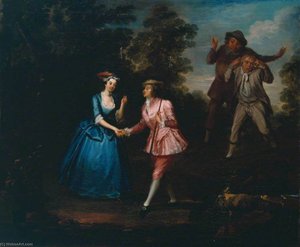 Damon And Phillida Reconciled A Scene From Colley Cibber's 'damon And Phillida' — William Jones