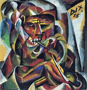Warrior With A Pipe — オットー・ディックス