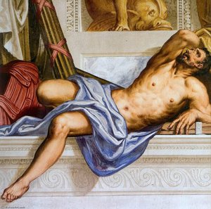 Wall In The Central Hall (detail) — Giovanni Battista Zelotti