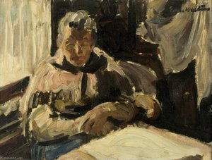 Old Lady Reading — Evan Walters