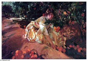 Entre Naranjos — Joaquín Sorolla Y Bastida