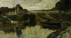 Canal Lock Gates — Bertram Priestman