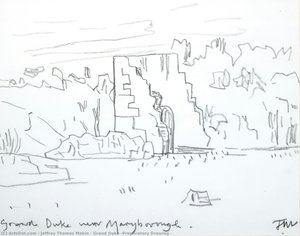Grand Duke (preparatory Drawing ) — Jeffrey Thomas Makin