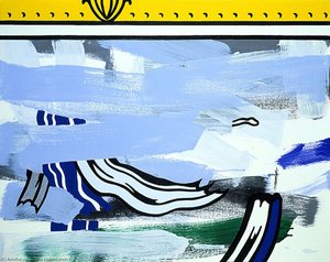 Abstracción Con Marco De Cuadro — Roy Lichtenstein