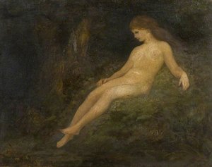 Reclining Nude In A Glade — John Trivett Nettleship