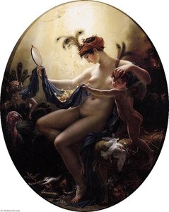 Mademoiselle Lange As Danae — Anne-louis Girodet