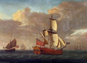 A Naval Ketch — John Cleveley The Elder