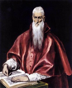San Jerónimo Como Erudito — El Greco