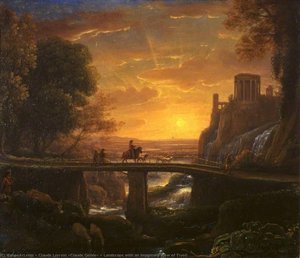Landscape With An Imaginary View Of Tivoli — Claude Lorrain (claude Gellée)
