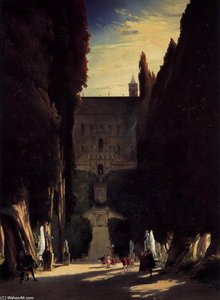 Tivoli Gardens At The Villa D'este — Carl Blechen
