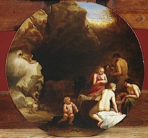 Nymphes Et Satyre — Cornelis Van Poelenburch