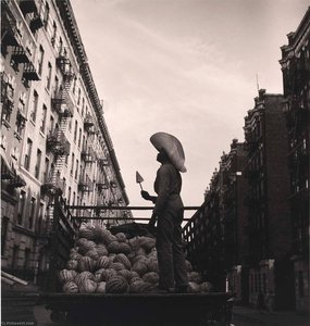 Watermelon Seller, From The Project The Most Crowded Block — Aaron Siskind