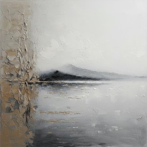 Monolithic Silence Over An Infinite Horizon Of Muted Slate And Bone — David Moreau