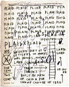 Untitled (plaid) — Jean Michel Basquiat