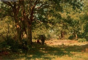 Minding The Sheep — Julius Jacobus Van De Sande Bakhuyzen