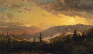 Sunset After A Storm In The Catskill Mountains — Jasper Francis Cropsey