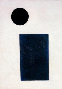 Suprematist Painting. Rectangle And Circle — Kazimir Malevich
