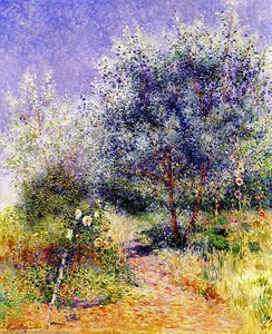 Garden With White Rose Bush — Ferdinand Du Puigaudeau