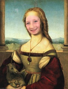 A Mulher Com O Unicórnio, Aprox. Galleria — Rafael