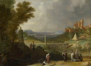 The Finding Of The Infant Moses By Pharaoh's Daughter — Bartholomeus Breenbergh