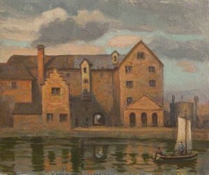 The Back Of Bennett's Mill, Old Bone Mill And Gasworks, Grimsby, Lincolnshire — George Skelton