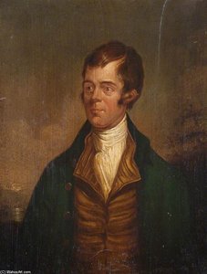 Robert Burns, Outdoors, In Twilight — Alexander Nasmyth