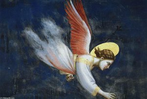 Scènes De La Vie De Joachim : 5ème Rêve De Joachim (détail) — Giotto Di Bondone