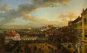 Vista De Varsovia Desde La Terraza Del Castillo Real — Giovanni Antonio Canal