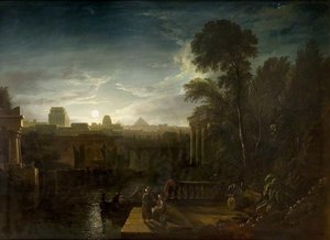 Viz Nocturnă Asupra Unei Orașe Orientale — James Francis Danby