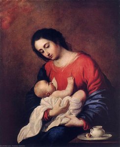 Madonna Con Bambino — Francisco De Zurbarán