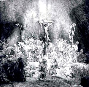 Le Christ Entre Deux Larrons — Rembrandt Van Rijn