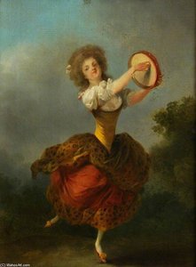 A Dancer With A Tambourine — Jean Frédéric Schall