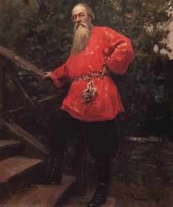 Portrait Of The Art Critic Vladimir Stasov — Ilya Yefimovich Repin