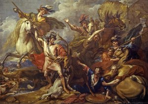 Alexander Iii. Von Schottland, Gerettet Vor Dem Zorn Eines Hirsches Durch Die Tapferkeit Von Colin Fitzgerald ( — Benjamin West