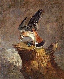 Vulture And Its Prey, (painting) — Robert Seldon Duncanson